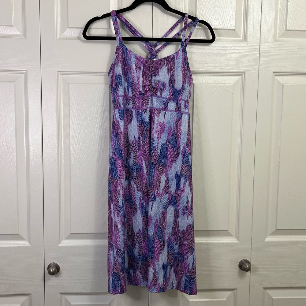 Marmot Purple and Blue Patterned Dress